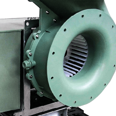 weather cover for industrial blower